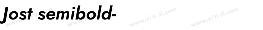Jost semibold字体转换